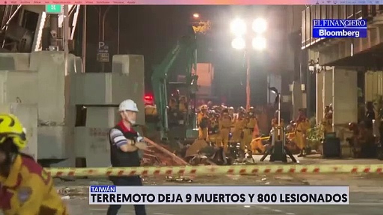 Terremoto en Taiwán deja más de 800 lesionados
