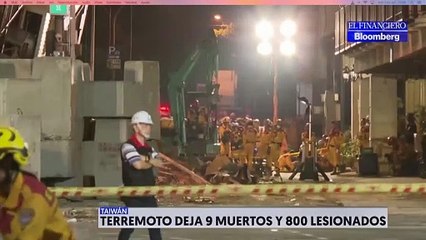 Terremoto en Taiwán deja más de 800 lesionados