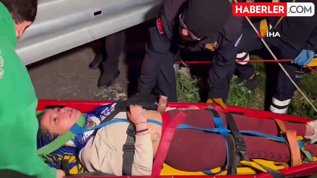 Manzarayı izlerken canından oluyordu: Mahsur kalan genci itfaiye ekipleri kurtardı