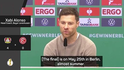 Alonso targeting 'another goal' after reaching DFB Pokal final