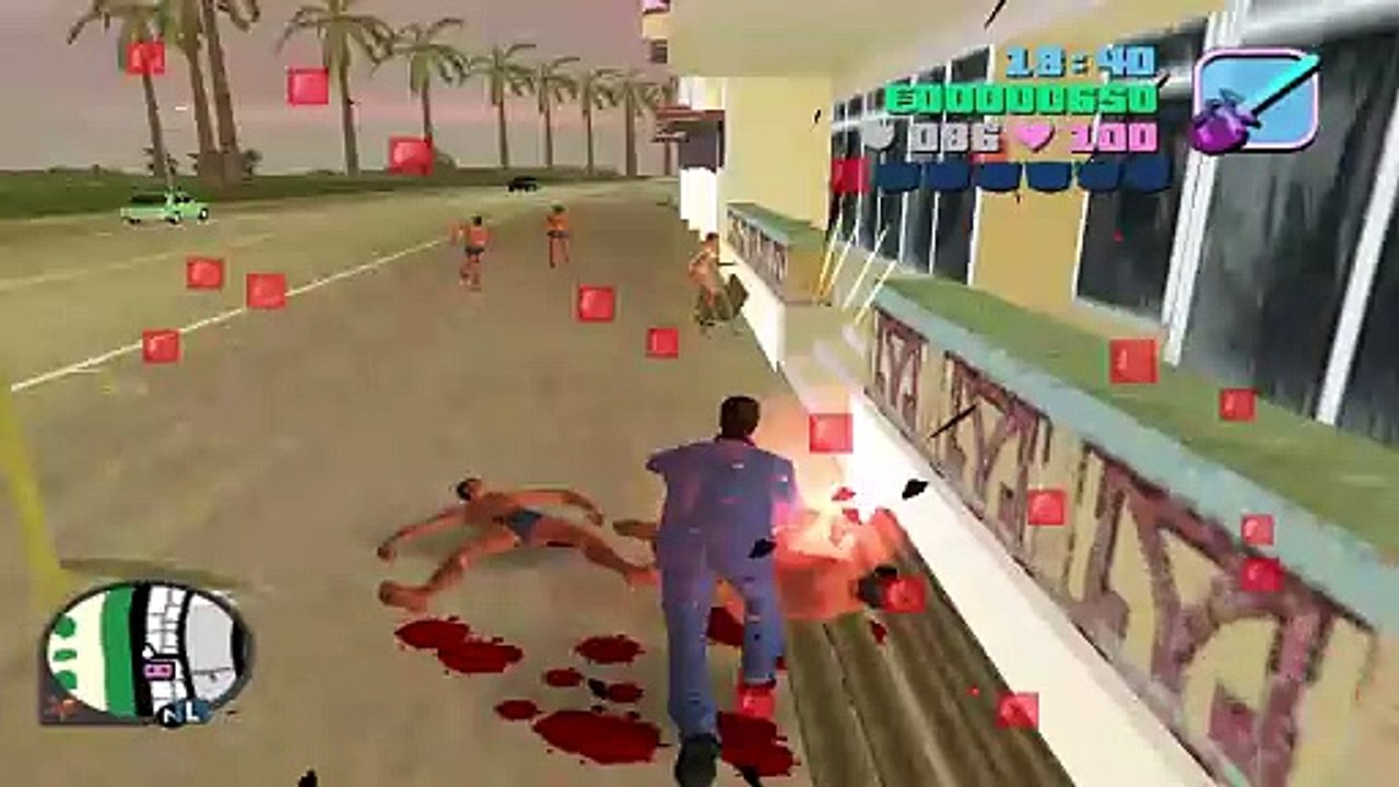 Grand Theft Auto:Vice City Using Chainsaw To Kill The Strangers Gameplay|Chainsaw Gta Vice City|vc