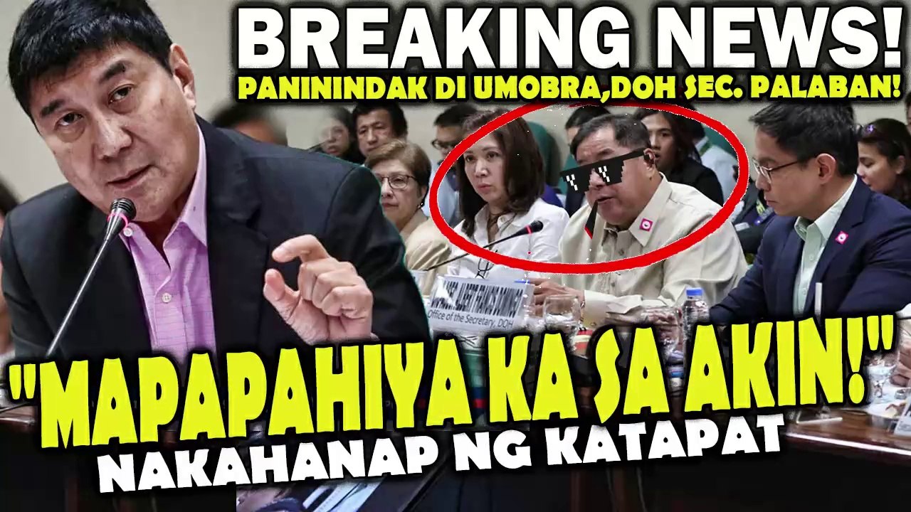 Tulfo di NAKAPAGSALITA. PANININDAK di UMOBRA! nakahanap ng KATAPAT! DOH Sec. PALABAN.