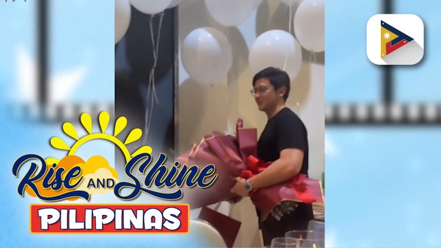 TALK BIZ | Alden Richards, may pa-bouquet of flowers kay Kathryn Bernardo