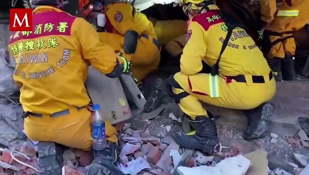 Aumenta la cifra de muertos por terremoto de Taiwán; reportan más de 100 réplicas