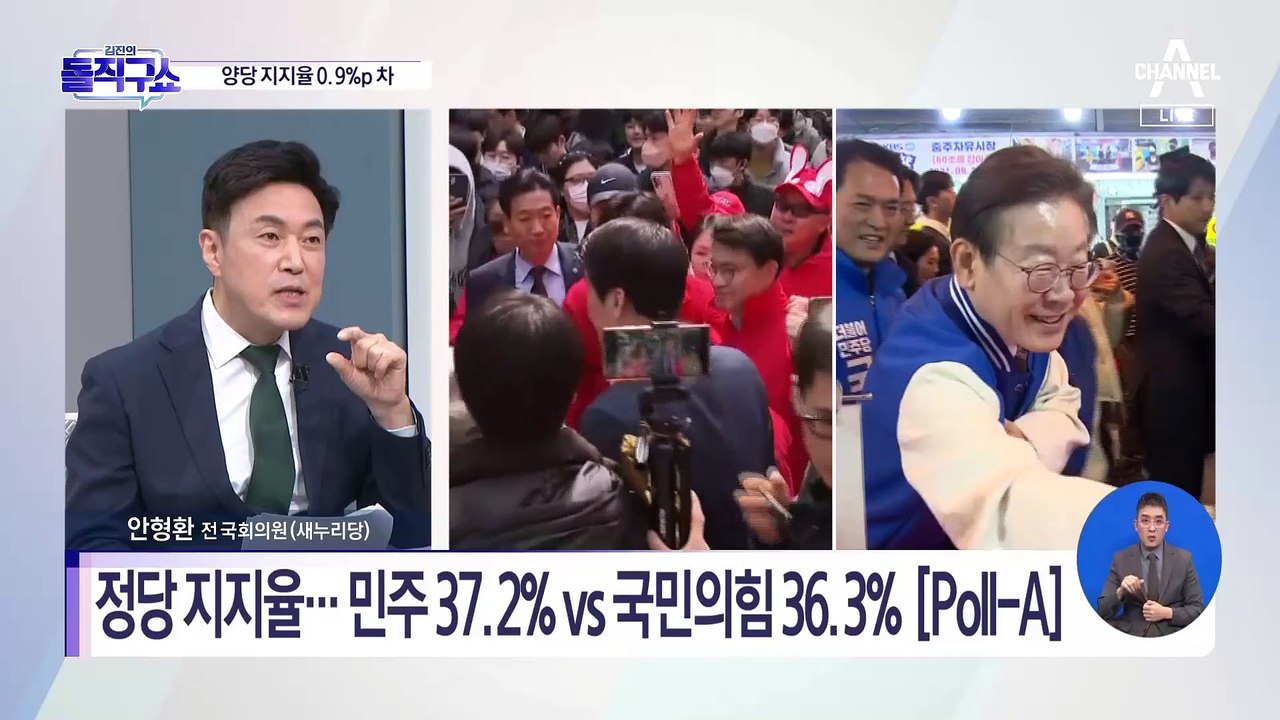 양당 지지율 0.9%p 차…수도권 격전지, 오차범위 내 접전