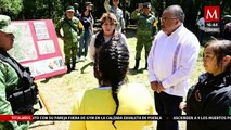 Delfina Gómez recorrió las zonas afectadas por incendios forestales en el Estado de México