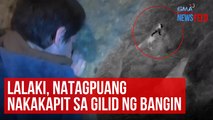 Lalaki, natagpuang nakakapit sa gilid ng bangin | GMA Integrated Newsfeed