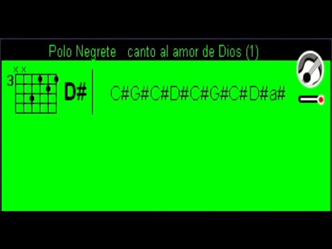 Canto al amor de Dios - Polo Negrete Acordes guitarra