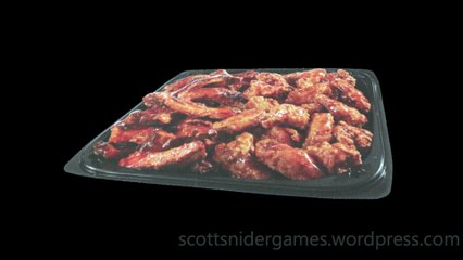 BBQ Wings/Ribs Platter: 3D Video #2 (04-03-2024)