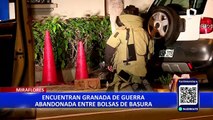 Hallan granada en Miraflores: vecinos denuncian incremento de inseguridad