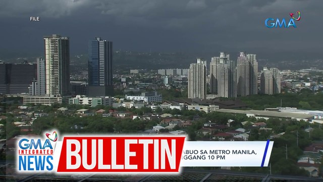 PAGASA: Thunderstorms, posibleng mabuo sa Metro Manila, Bulacan, Rizal, Laguna at Cavite hanggang 10pm | GMA Integrated News Bulletin