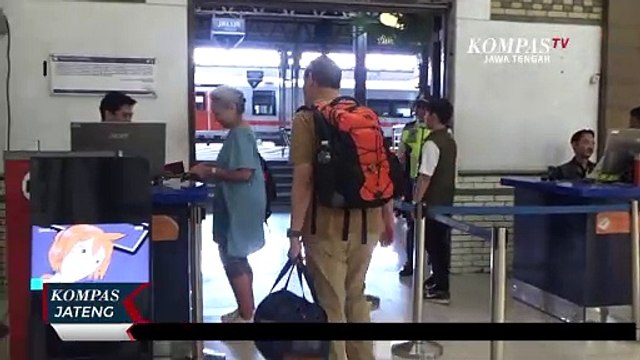 Aktivitas Mudik Lebih Awal Terlihat di Stasiun Semarang Tawang