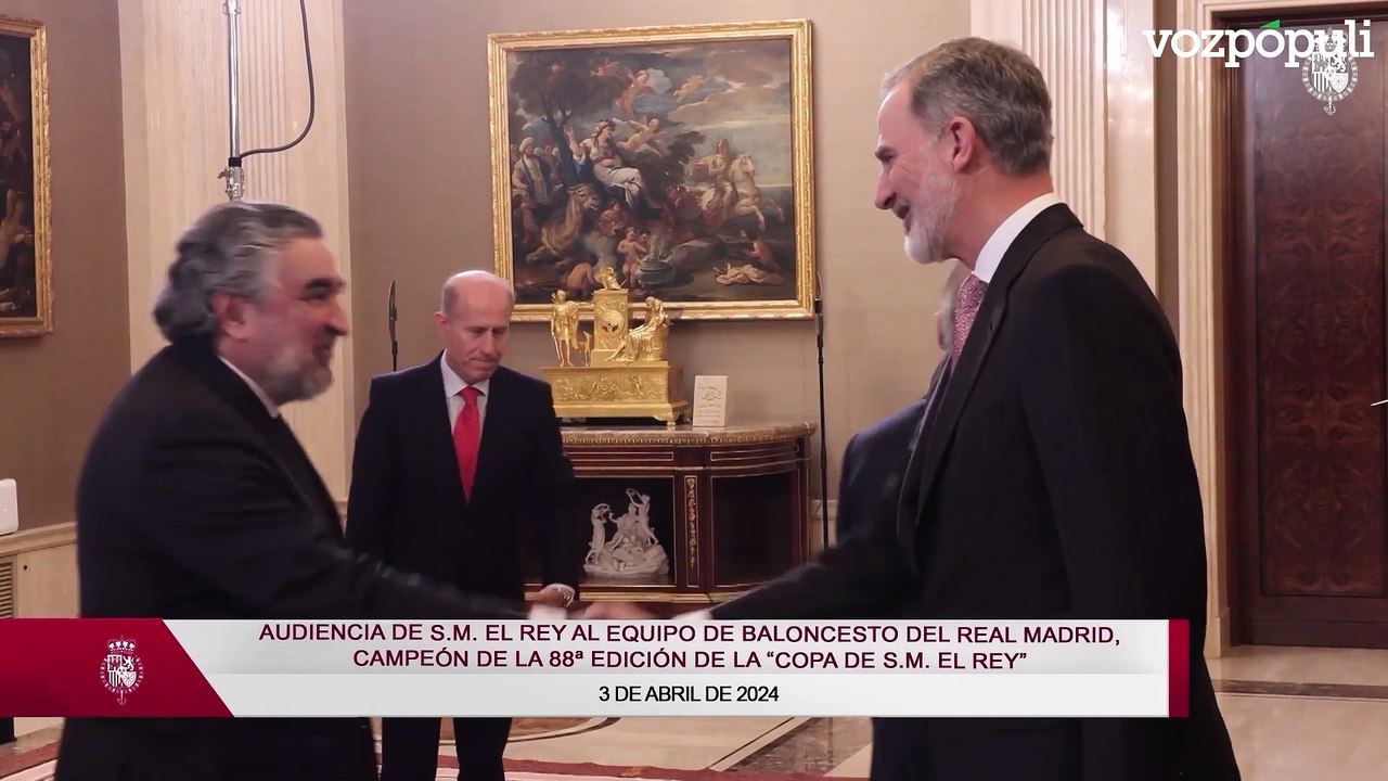 Felipe VI recibe al Real Madrid