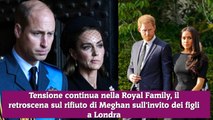 Tensione nella Royal Family, il retroscena sul rifiuto di Meghan sull'invito dei figli a Londra