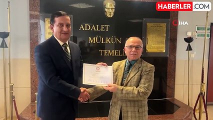 Başkan Bahçavan, mazbatasını aldı