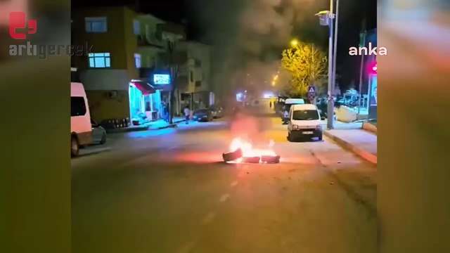 Çorum'da AKP'nin kazandığı ilçede MHP'liler sokakta: Lastik yakarak eylem yaptılar