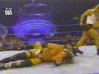 WWE - HBK nails Sweet Chin Music on the Rock