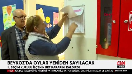 Beykoz'da oylar yeniden sayılacak