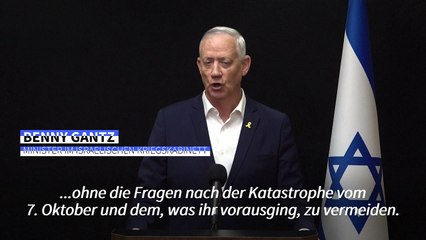 Israel: Oppositionsführer Gantz fordert Neuwahlen