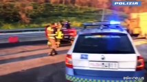Si ribalta tir sulla A19 Palermo-Catania, traffico bloccato: 2 feriti