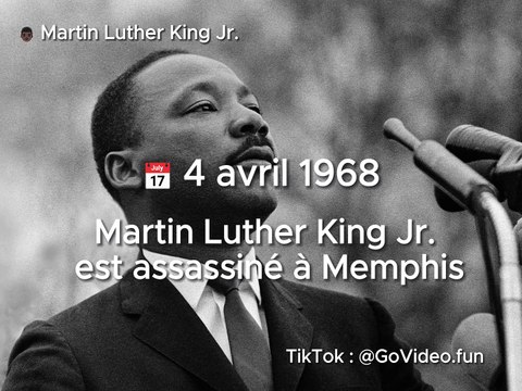4 avril 1968 - Martin Luther King Jr. est assassiné à Memphis