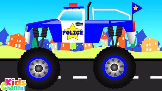 Police Car Formation + More Car Wash And Cartoon Videos by Kids Channel