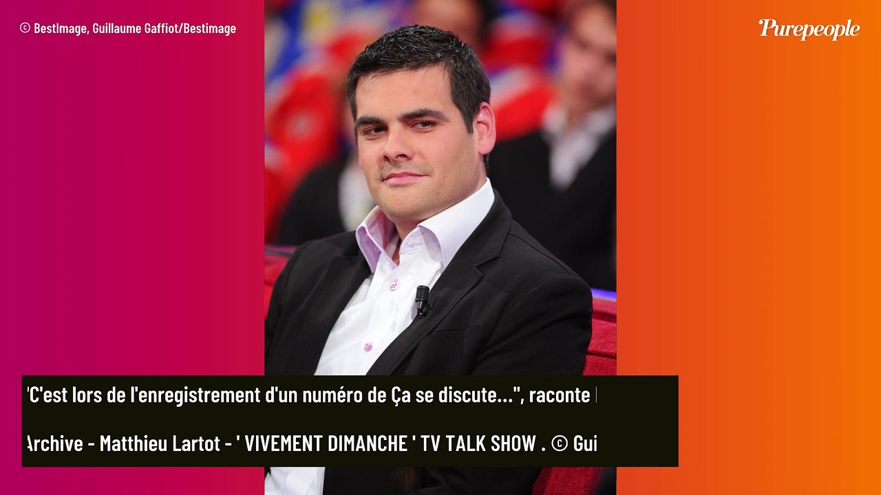 "Nous échangeons notre premier baiser" : Matthieu Lartot évoque ses débuts avec sa femme, sur le plateau d'une célèbre émission