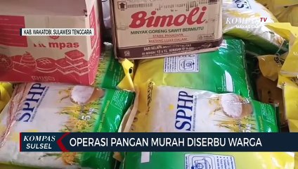 Operasi Pangan Murah Diserbu Warga