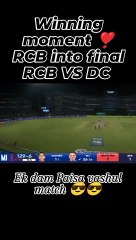 WINNING MOMENT  RCB INTO FINAL  @royalchallengersbangalore ..FOLLOW AND SUPPORT ME FRIENDS   @fano.fvirat018 ..   ..#RCB#WPL#PlayBold#RCBForever#WPL2024#RedArmy#RCBians#CricketFever#WPLT20#BleedRed#final2024#wplfinal