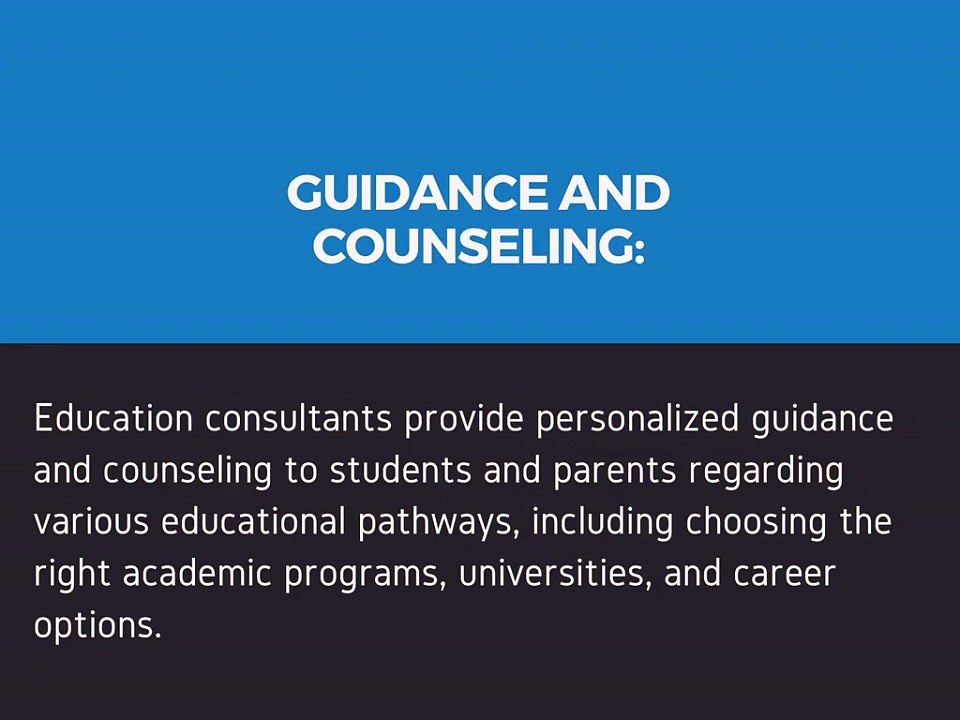 Some Points About Education Consultancy