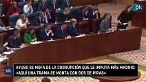 Ayuso se mofa de la corrupción que le imputa Más Madrid: «Aquí una trama se monta con dos de pipas»