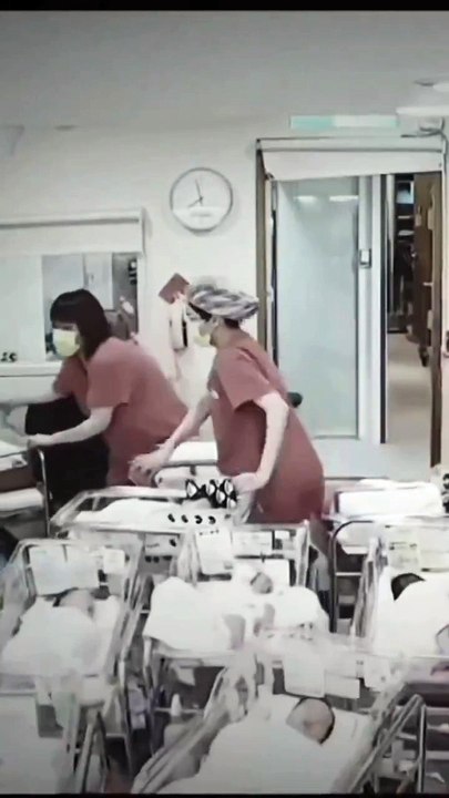 Vean el vídeo viral de unas enfermeras protegiendo a bebés recién nacidos en Taiwán