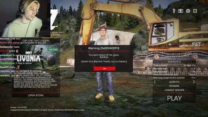 xQC reacciona al baneo en el servidor de DayZ