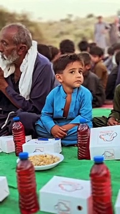 Little Boy In Iftar Party 