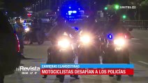 Policía gasificó a motociclistas que realizaban carreras clandestinas en la zona sur de Santa Cruz