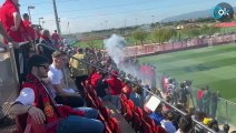 1.500 mallorquinistas despiden al equipo a dos días de la gran final de la Copa del Rey