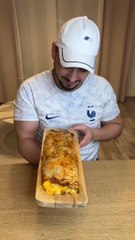 Un roulé de pomme de terres façon BIG MAC  c’était vraiment EXCELLENT on avait l’impression de manger un BIG MAC 