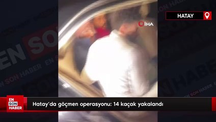 Hatay'da göçmen operasyonu: 14 kaçak yakalandı