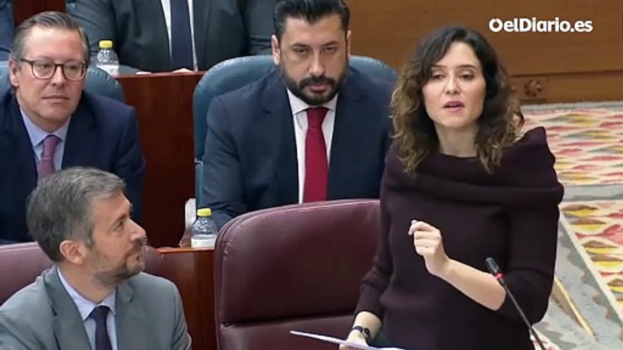 Ayuso, a la Asamblea de Madrid: "Si quieren les hago una trama para demostrar que cualquiera de ustedes tienen más relación con Quirón que nosotros"