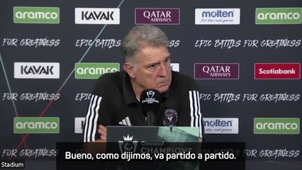 Martino explica la ausencia de Messi: "Leo va partido a partido"