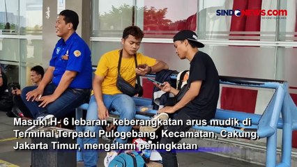Pemudik di Terminal Pulogebang Jakarta Timur Naik Sampai 70 Persen