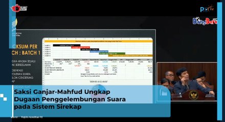 Saksi Ganjar-Mahfud Ungkap Dugaan Penggelembungan Suara pada Sistem Sirekap