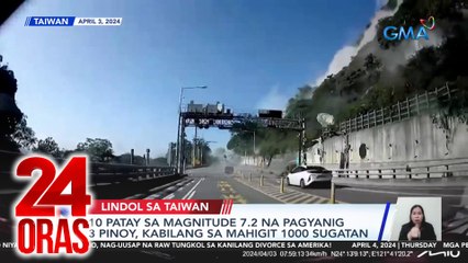 10 patay sa Magnitude 7.2 na pagyanig; 3 Pinoy, kabilang sa mahigit 1,000 sugatan | 24 Oras
