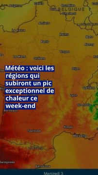 Météo : voici les régions qui subiront un pic exceptionnel de chaleur ce week-end