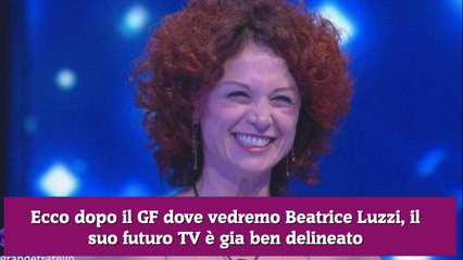 Ecco dopo il GF dove vedremo Beatrice Luzzi, il suo futuro TV è gia ben delineato