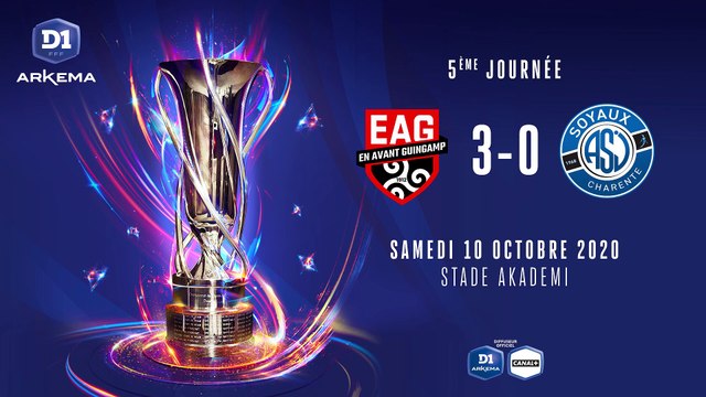 D1 Arkema, J5 EA Guingamp - ASJ Soyaux (3-0)