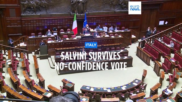 Italian Deputy Prime Minister Matteo Salvini survives no-confidence vote