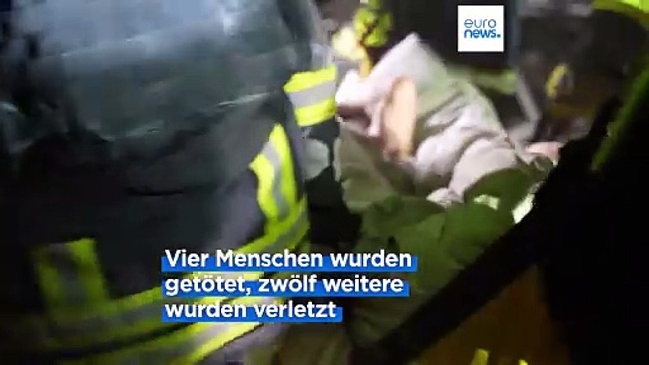 Mehrere Todesopfer nach russischem Drohnenangriff auf Wohnhäuser in Charkiw