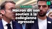 La réaction d'Emmanuel Macron à l'agression de Samara