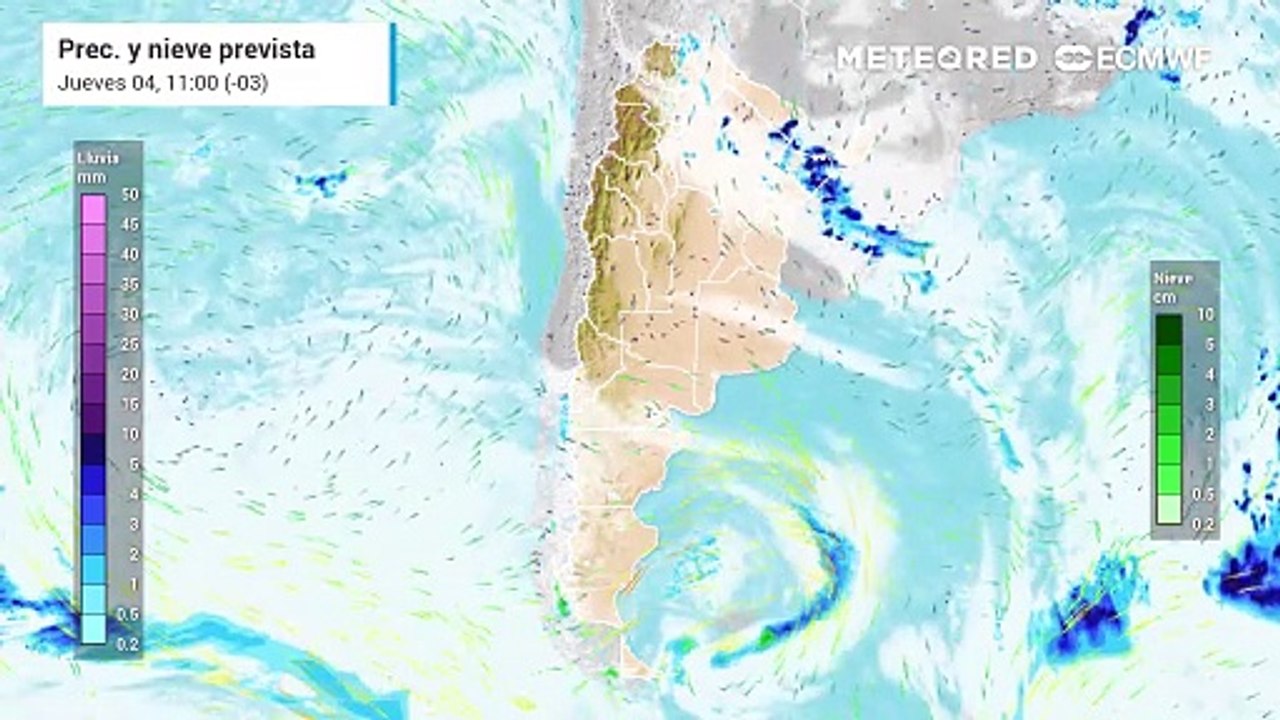 Evolución de las lluvias